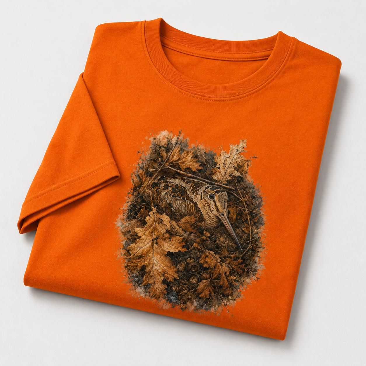 Hardstone 'Sonbahar Kamuflajı' Çulluk Kuşu %100 Pamuklu T-Shirt