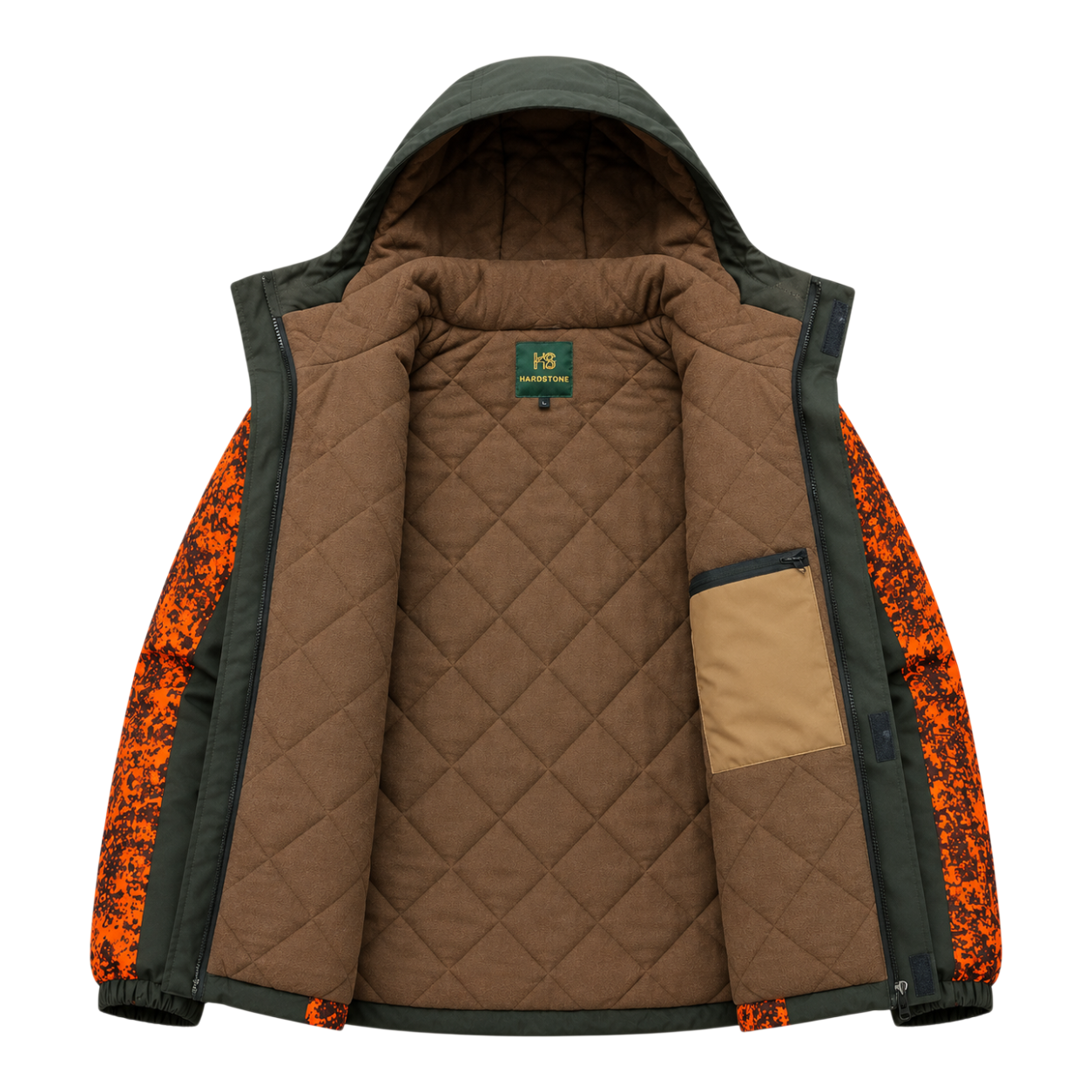 Hardstone Neon / Haki Dijital Kamuflaj Mont