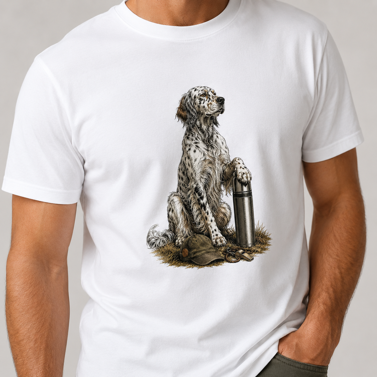 Hardstone Setter Baskılı %100 Pamuk T-Shirt