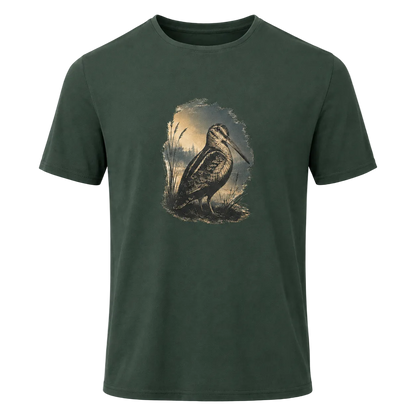 Hardstone Çulluk Kuşu Baskılı %100 Pamuk T-Shirt baskı ve kumaş detay görseli