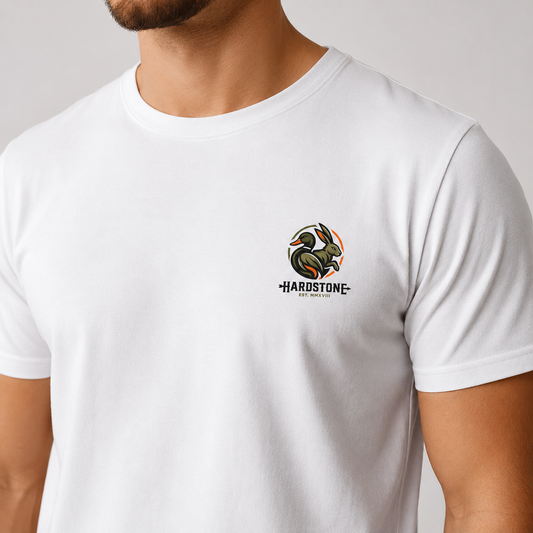 Hardstone Signature Logo Baskılı %100 Pamuk T-Shirt