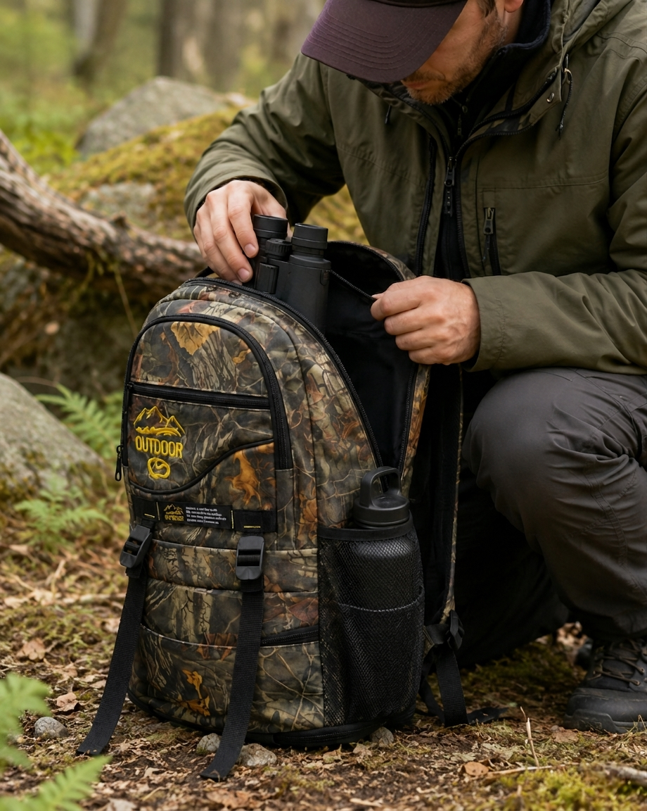 Hacmi Ayarlanabilir Kamuflaj Outdoor Sırt Çantası