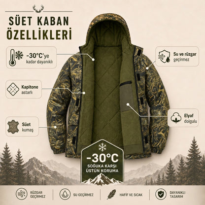 Hardstone Süet Soğuk İklim Takımı - Koyu Saz Desen