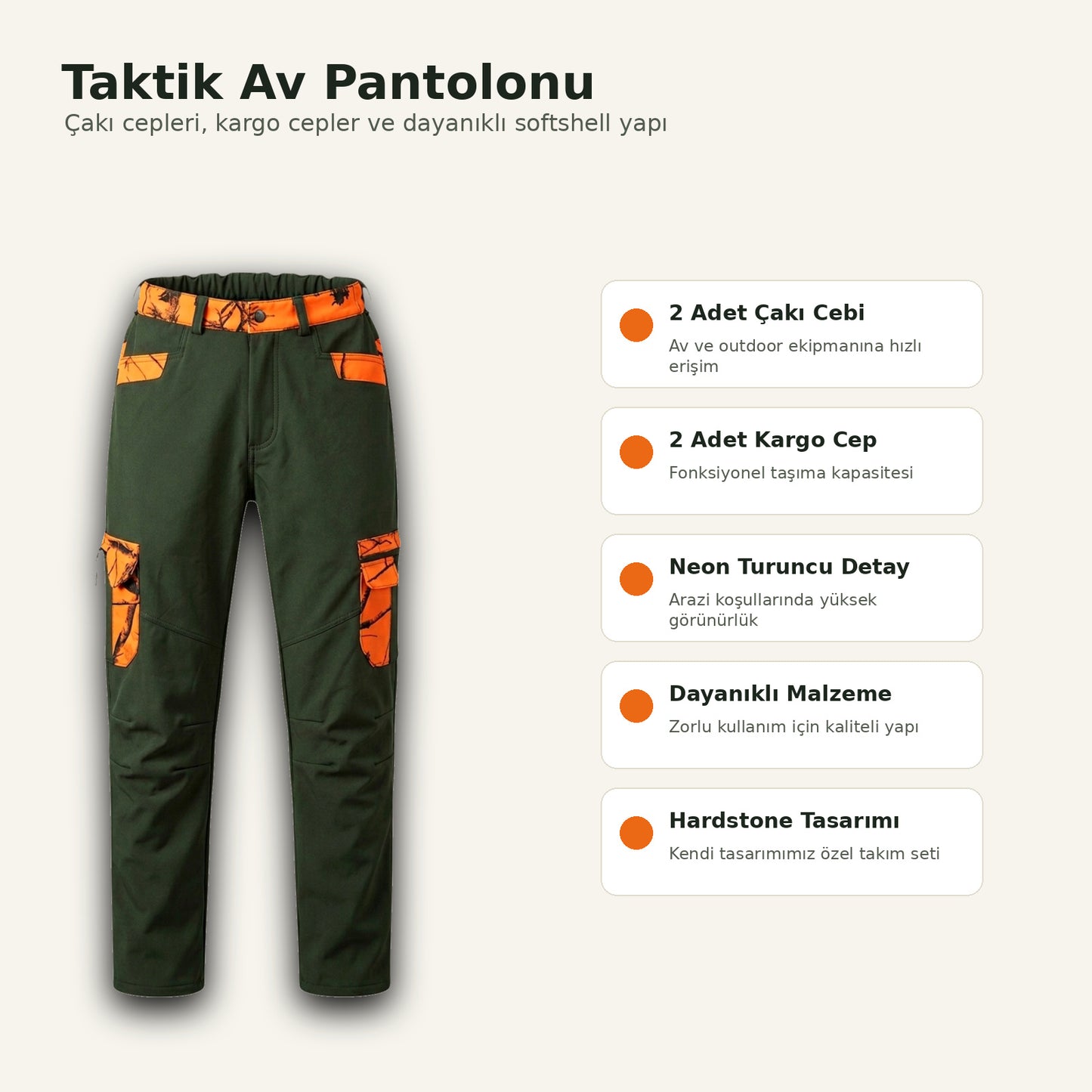 Hardstone Harvest Pro Taktik Takım - Neon