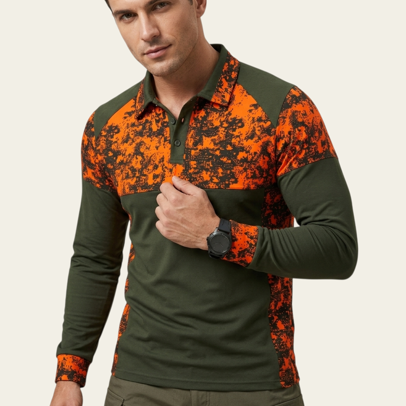 Neon Turuncu Desen Sweatshirt