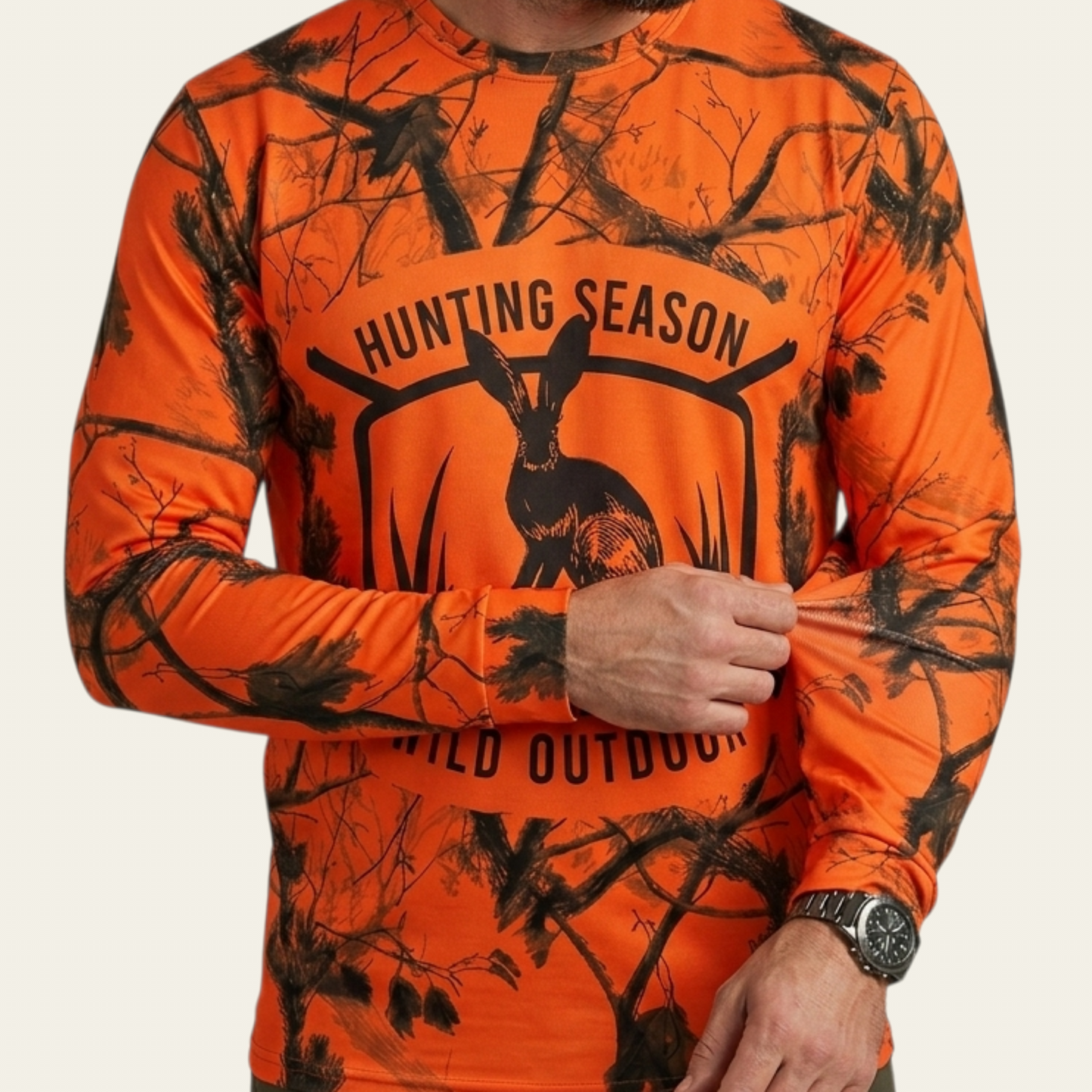 Tavşan Desenli Neon Uzun Kollu T-shirt