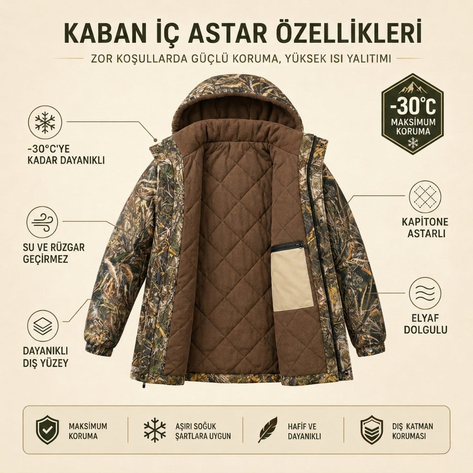 Soğuk İklim Takımı - Koyu Saz Desen