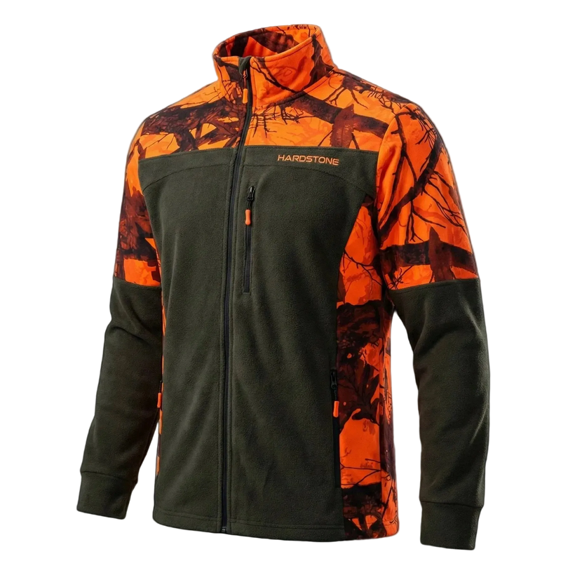 HS Neon / Haki Meşe Desen Polar