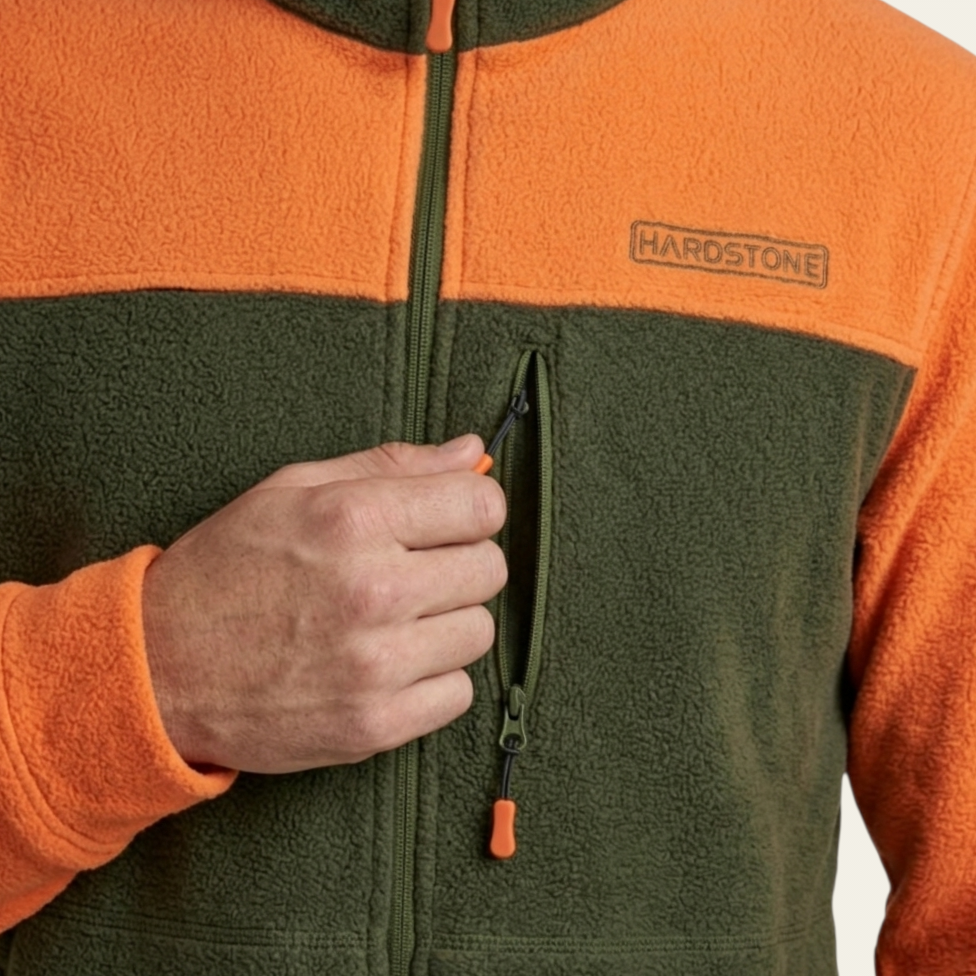 Tam yalıtımlı ara katman Hardstone erkek outdoor polar