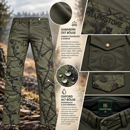 Gabardin Oxford Av Pantolonu – Haki Meşe
