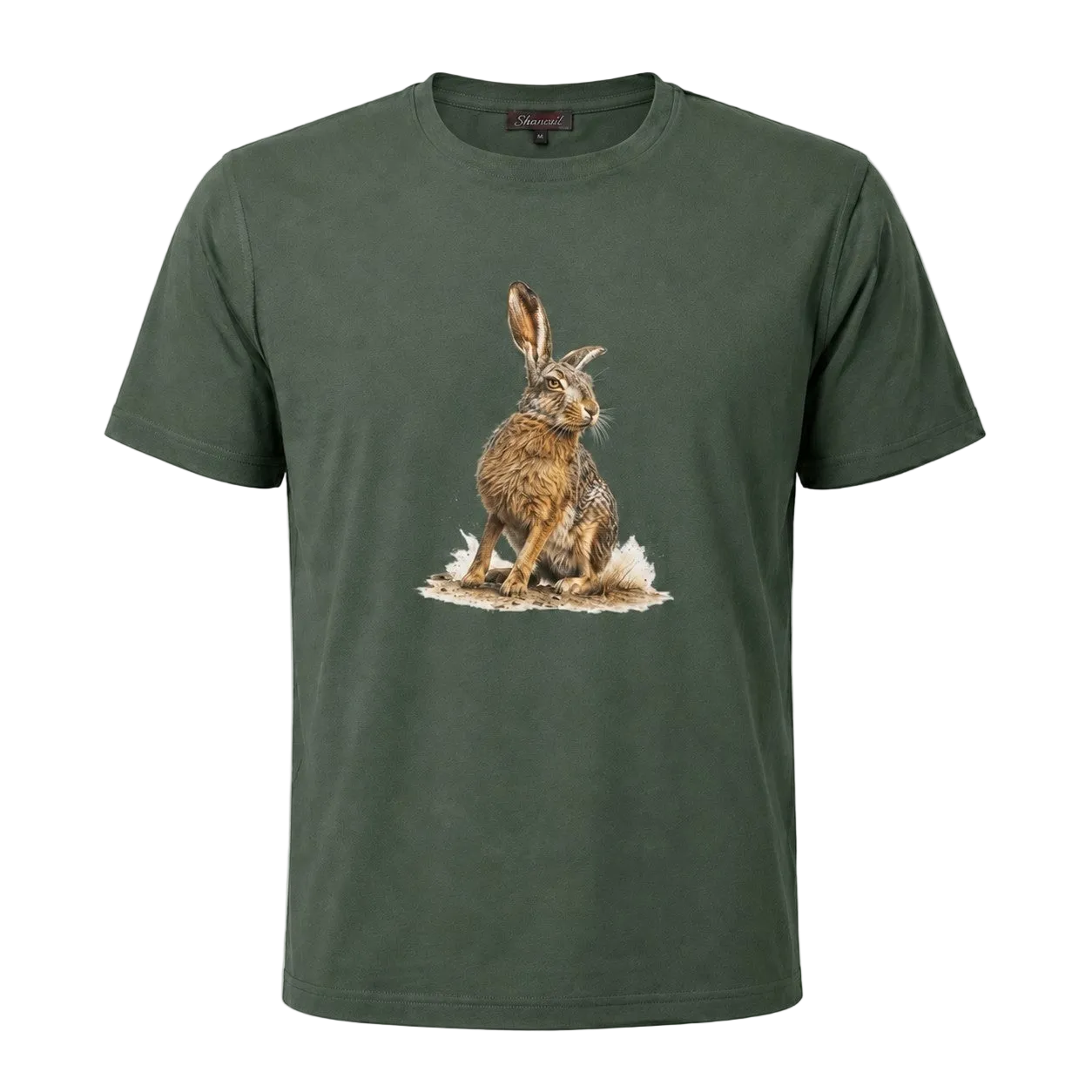Hardstone Yabani Tavşan Baskılı %100 Pamuk T-Shirt