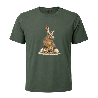Hardstone Yabani Tavşan Baskılı %100 Pamuk T-Shirt