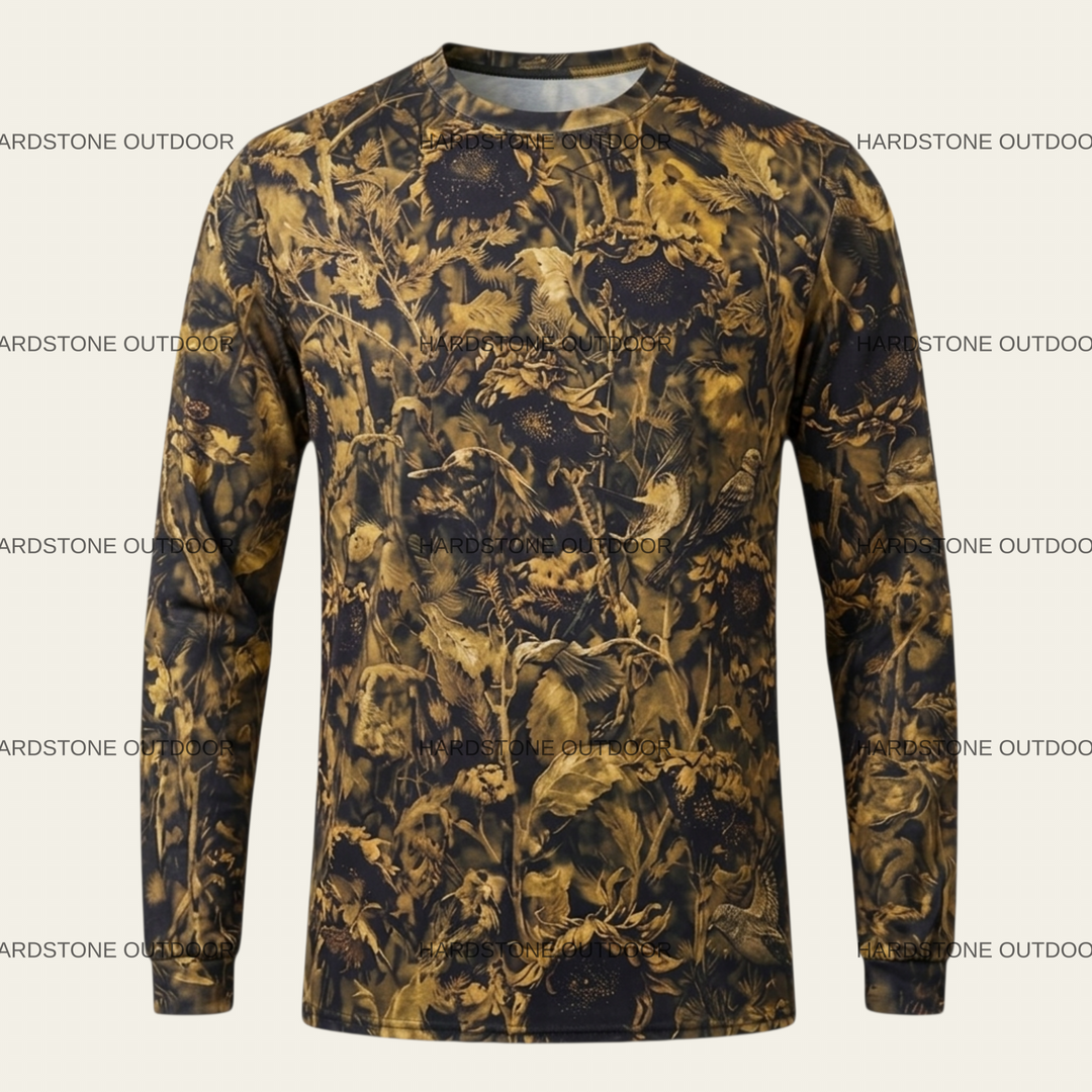 Ay Çiçeği Desen Uzun Kollu T-shirt